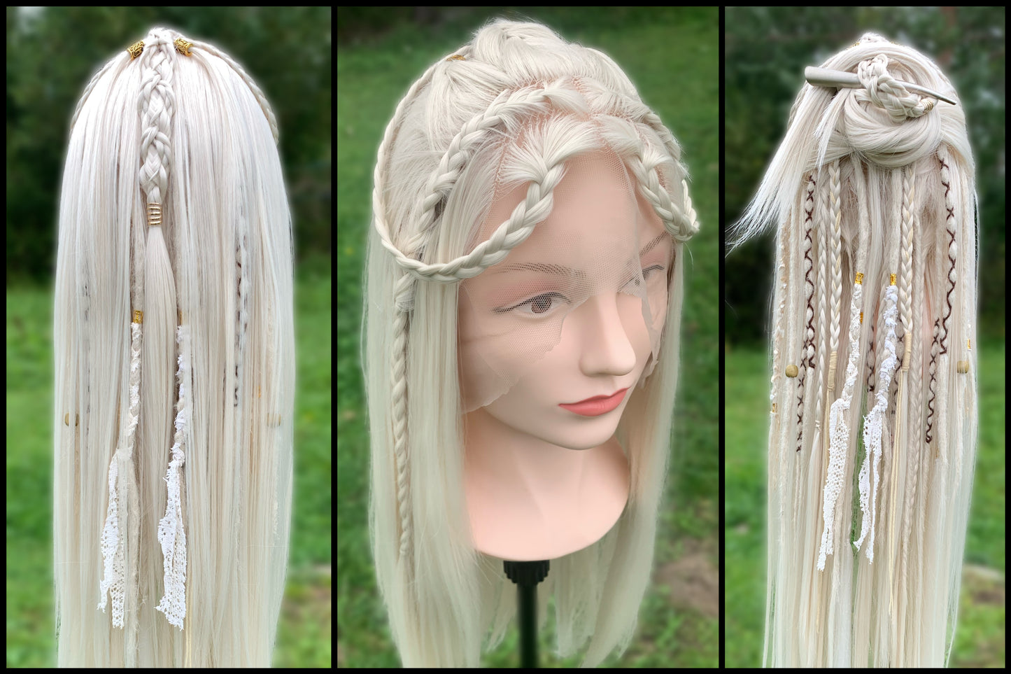 Elven wig - lightblonde straight 60cm