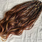 Brown Viking Boho handmade synthetic dread dreadlock extensions custom made