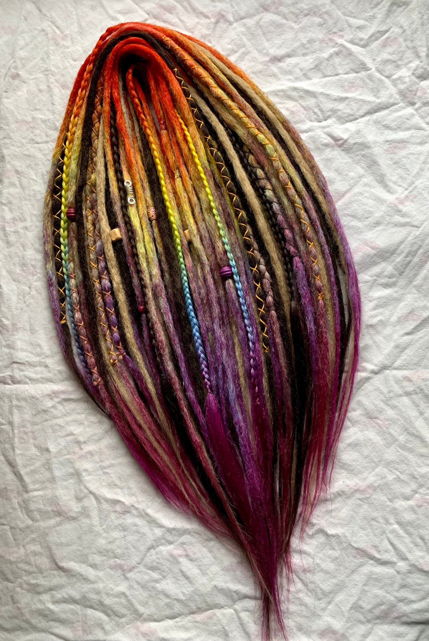 Dark Rainbow - crochet synthetic