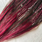 Rose Thorn brown and wine red handmade synthetic dread dreadlock extensions custom made