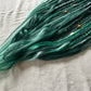 Livana Boho Dreadlocks in green and mint colours handmade synthetic dreads custom order Green Nature Boho