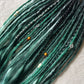 Livana Boho Dreadlocks in green and mint colours handmade synthetic dreads custom order Green Nature Boho