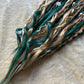 Livana Boho Dreadlocks in Grünblond und Braun handgemachte synthetische Dreads Sonderanfertigung Forest Feeling Boho