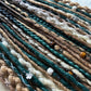 Forest Feeling blonde brown and green handmade synthetic dread dreadlock extensions custom made