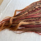Red Witch copper red handmade synthetic dread dreadlock extensions custom made
