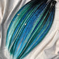 Sirens Bay - blue, green, black handmade synthetic locs (made on order)