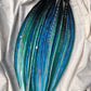 Sirens Bay - blue, green, black handmade synthetic locs (made on order)