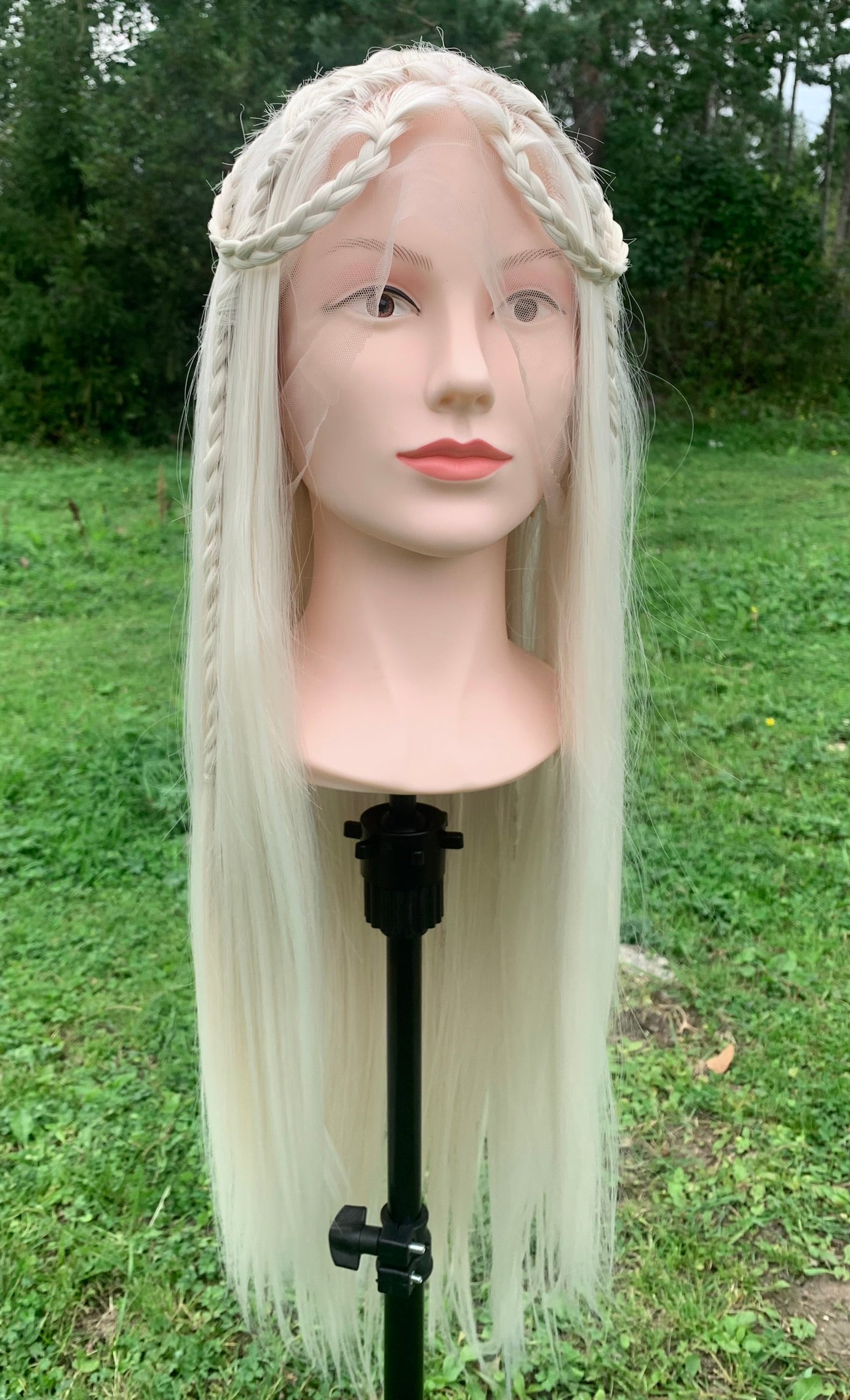 Elven wig - lightblonde straight 60cm