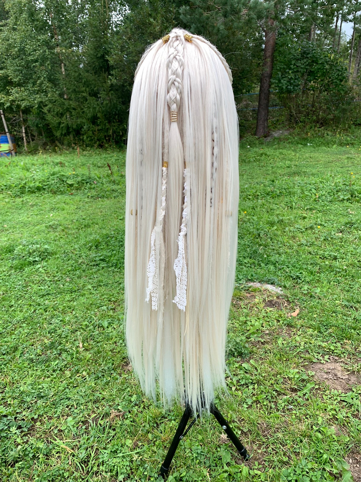 Elven wig - lightblonde straight 60cm