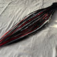 Revenge - black white red handmade synthetic dread dreadlock extensions custom made