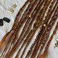 Copper Girl handmade synthetic dread dreadlock extensions custom made