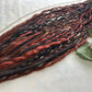 Brown and Copper synthetic Dreadlocks, One-of-One, Nordic Locs Atelier