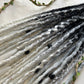 Snow Ghost black to white synthetic Dreadlocks, One-of-One, Nordic Locs Atelier