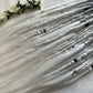 Snow Ghost black to white synthetic Dreadlocks, One-of-One, Nordic Locs Atelier
