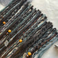 Frozen Pine Forest synthetic Dreadlocks, One-of-One, Nordic Locs Atelier