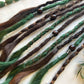 Green Soul synthetic Dreadlocks, One-of-One, Nordic Locs Atelier